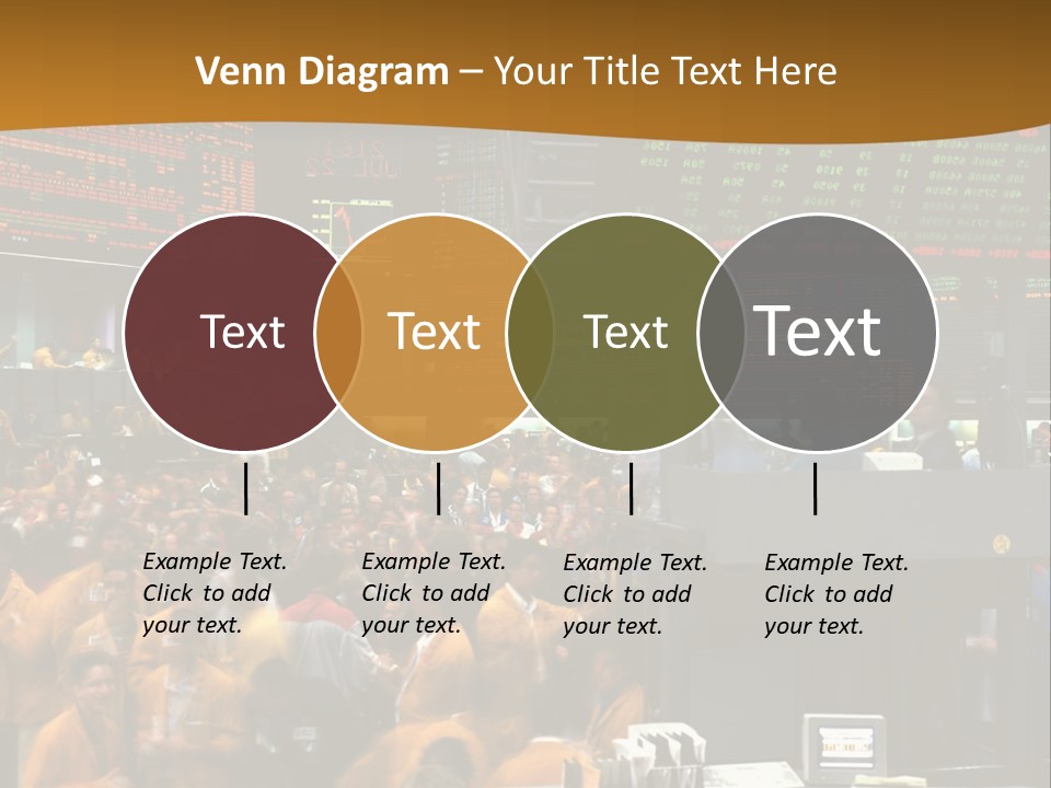 A Large Crowd Of People In A Large Room PowerPoint Template