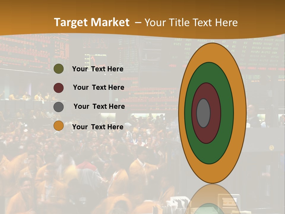 A Large Crowd Of People In A Large Room PowerPoint Template