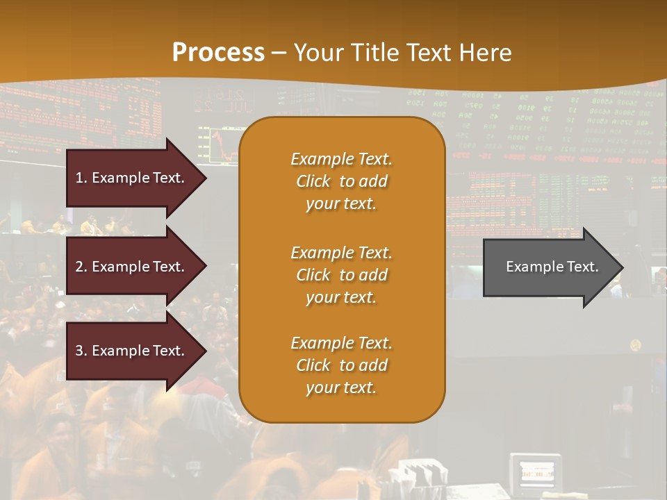 A Large Crowd Of People In A Large Room PowerPoint Template