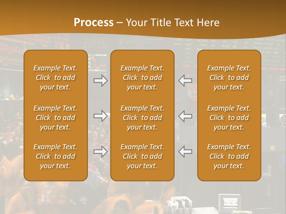 A Large Crowd Of People In A Large Room PowerPoint Template