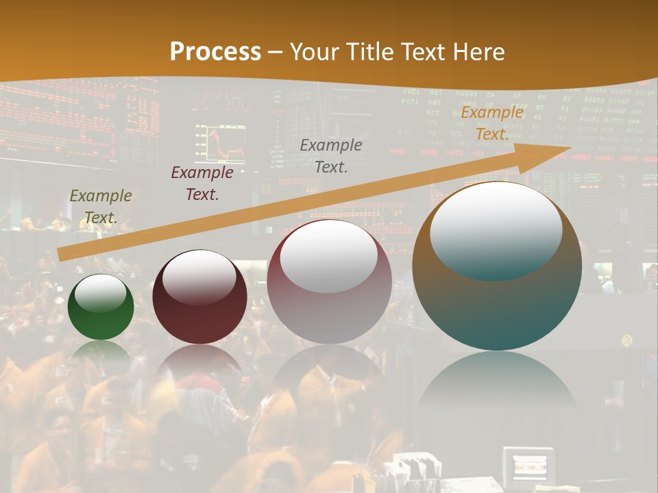 A Large Crowd Of People In A Large Room PowerPoint Template