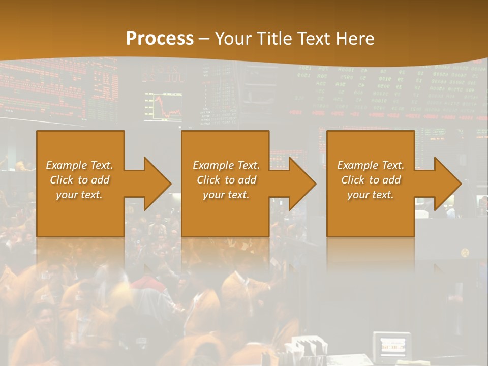 A Large Crowd Of People In A Large Room PowerPoint Template