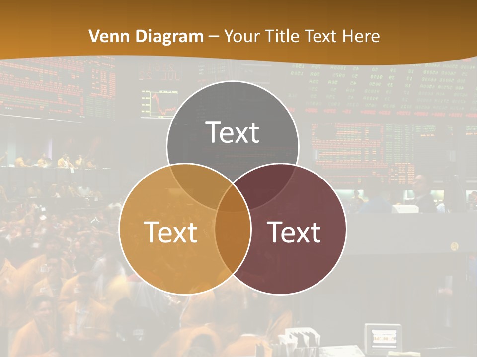 A Large Crowd Of People In A Large Room PowerPoint Template