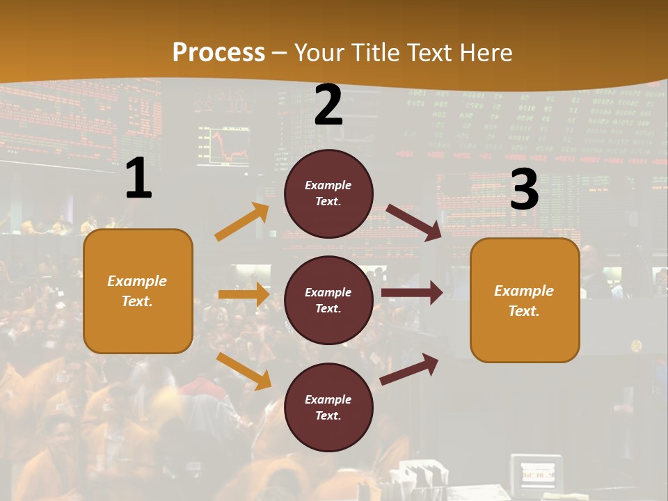 A Large Crowd Of People In A Large Room PowerPoint Template