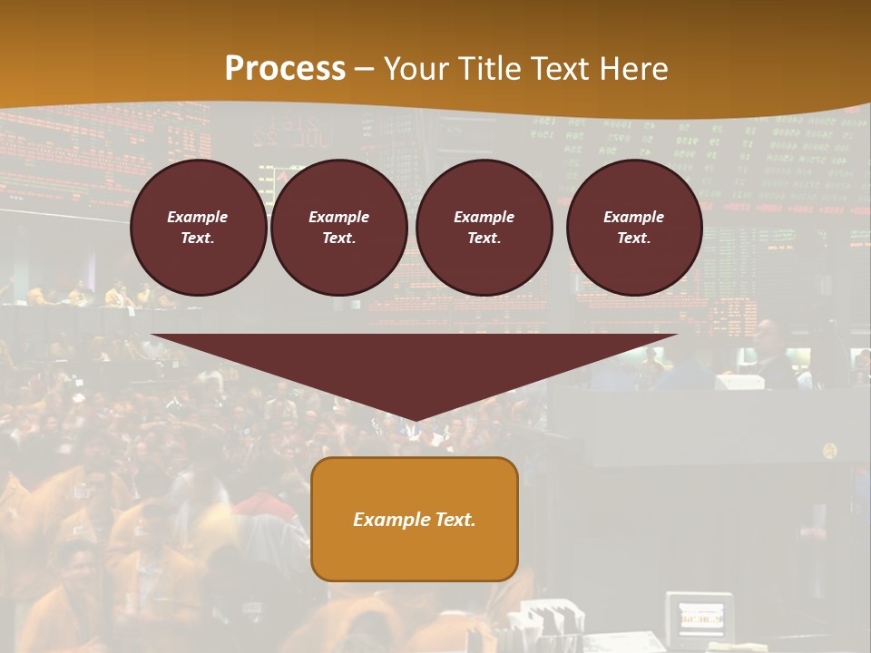 A Large Crowd Of People In A Large Room PowerPoint Template