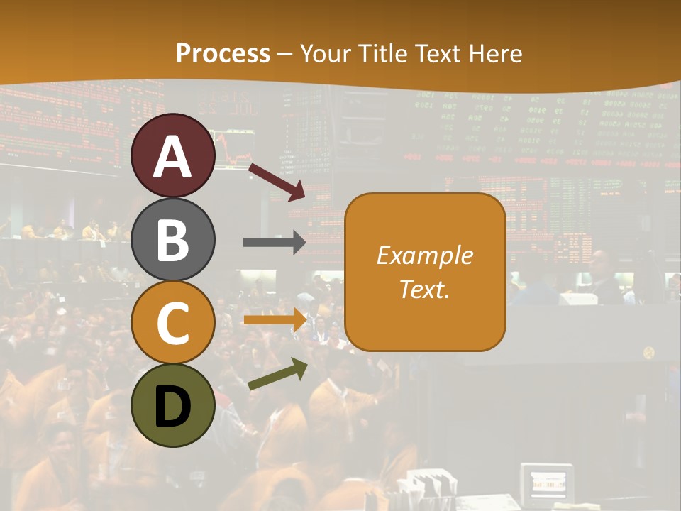 A Large Crowd Of People In A Large Room PowerPoint Template