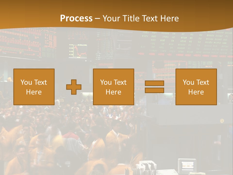 A Large Crowd Of People In A Large Room PowerPoint Template