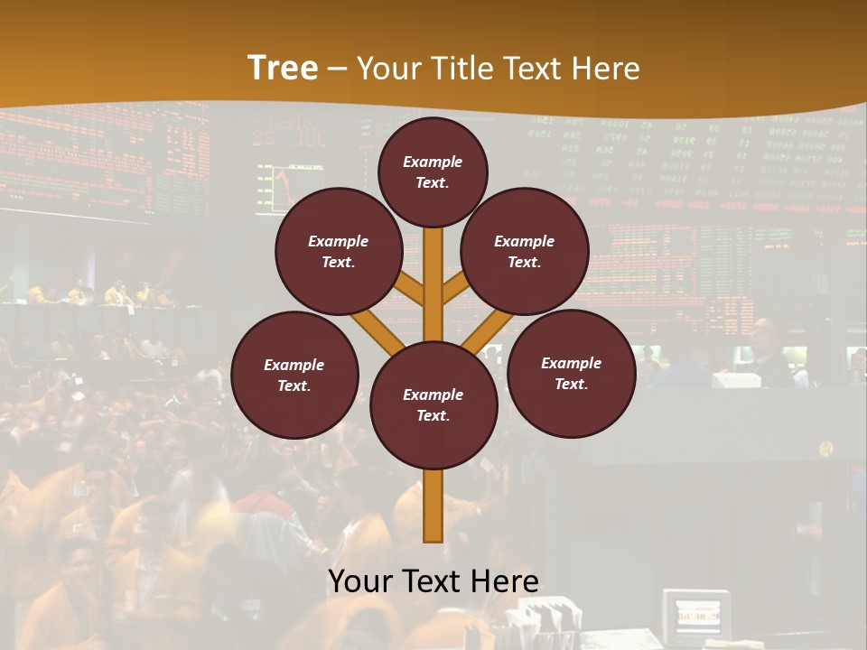 A Large Crowd Of People In A Large Room PowerPoint Template