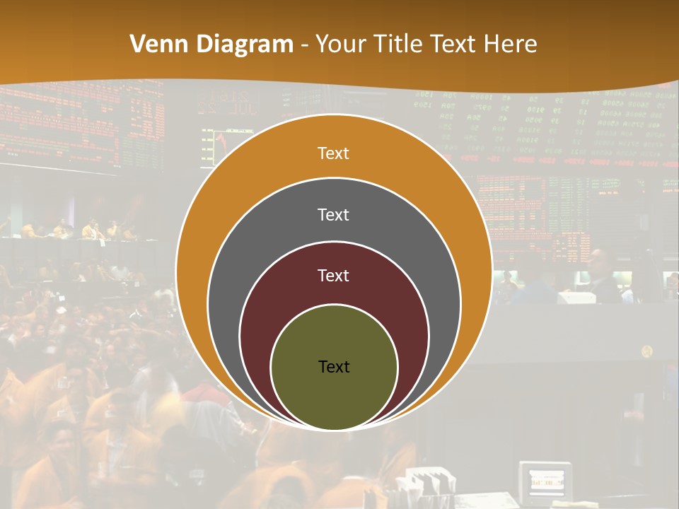 A Large Crowd Of People In A Large Room PowerPoint Template