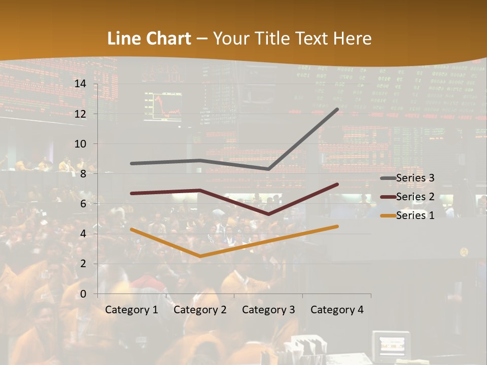 A Large Crowd Of People In A Large Room PowerPoint Template