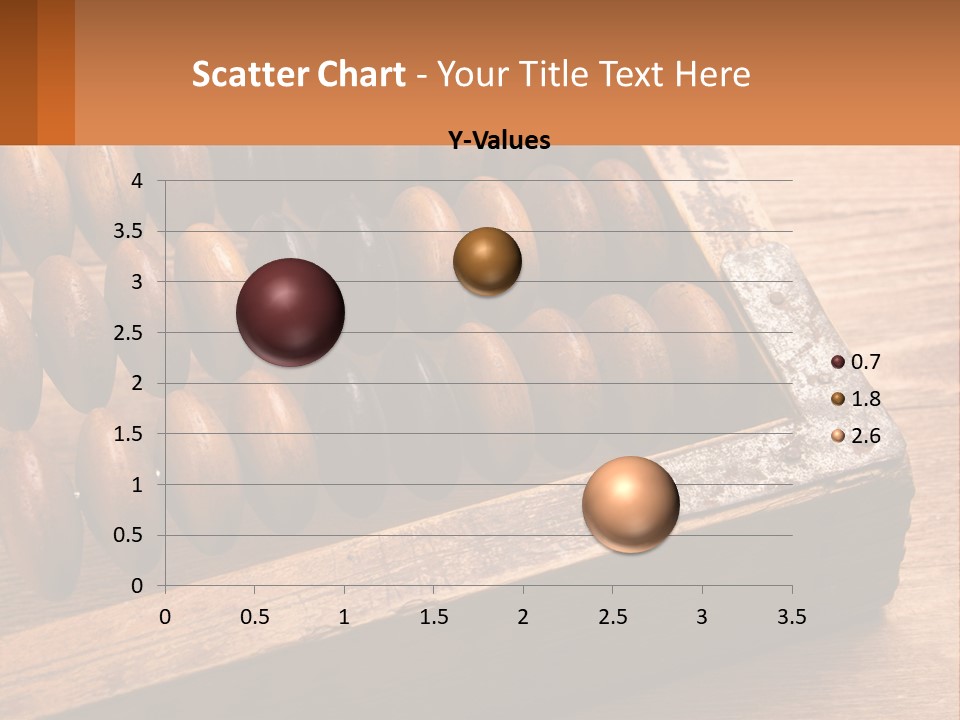 A Wooden Abacusk Sitting On Top Of A Wooden Table PowerPoint Template