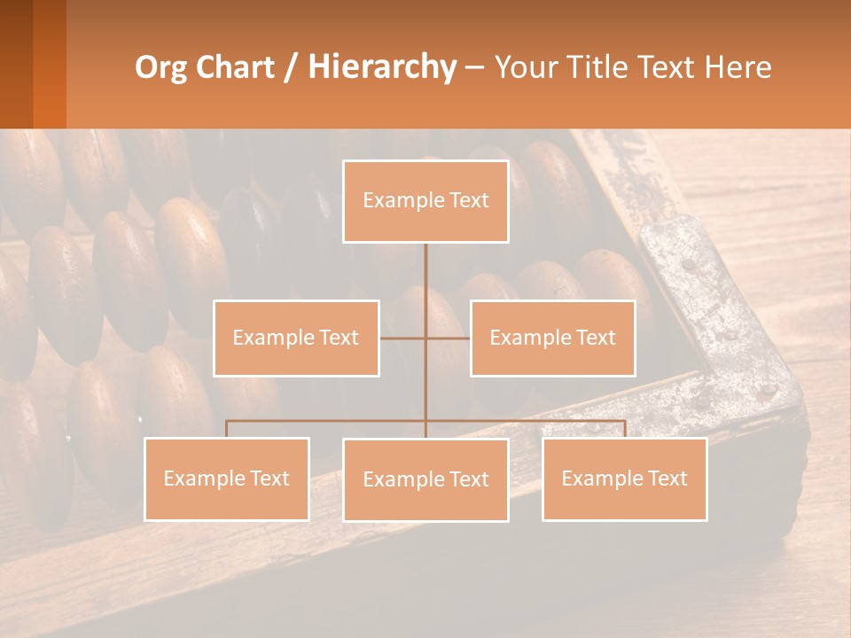 A Wooden Abacusk Sitting On Top Of A Wooden Table PowerPoint Template