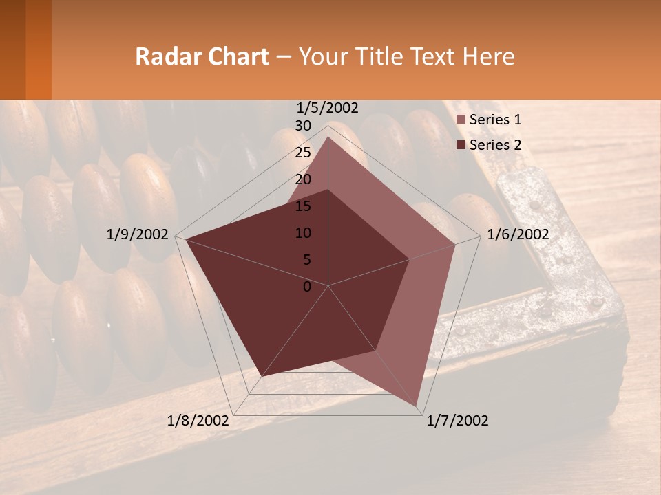 A Wooden Abacusk Sitting On Top Of A Wooden Table PowerPoint Template