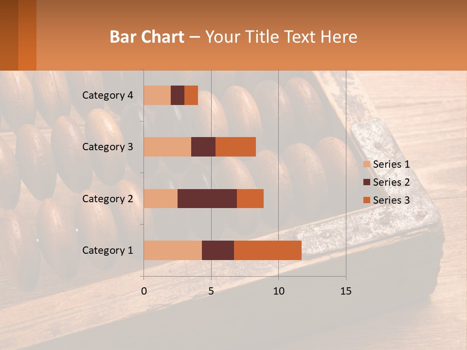 A Wooden Abacusk Sitting On Top Of A Wooden Table PowerPoint Template