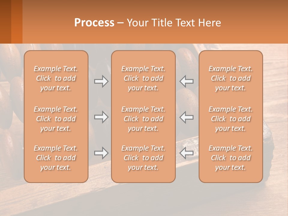 A Wooden Abacusk Sitting On Top Of A Wooden Table PowerPoint Template