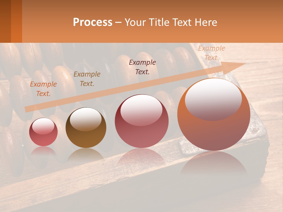 A Wooden Abacusk Sitting On Top Of A Wooden Table PowerPoint Template