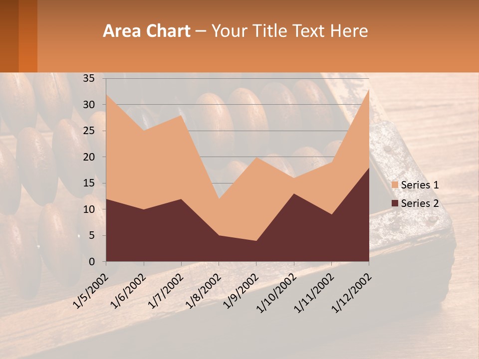 A Wooden Abacusk Sitting On Top Of A Wooden Table PowerPoint Template