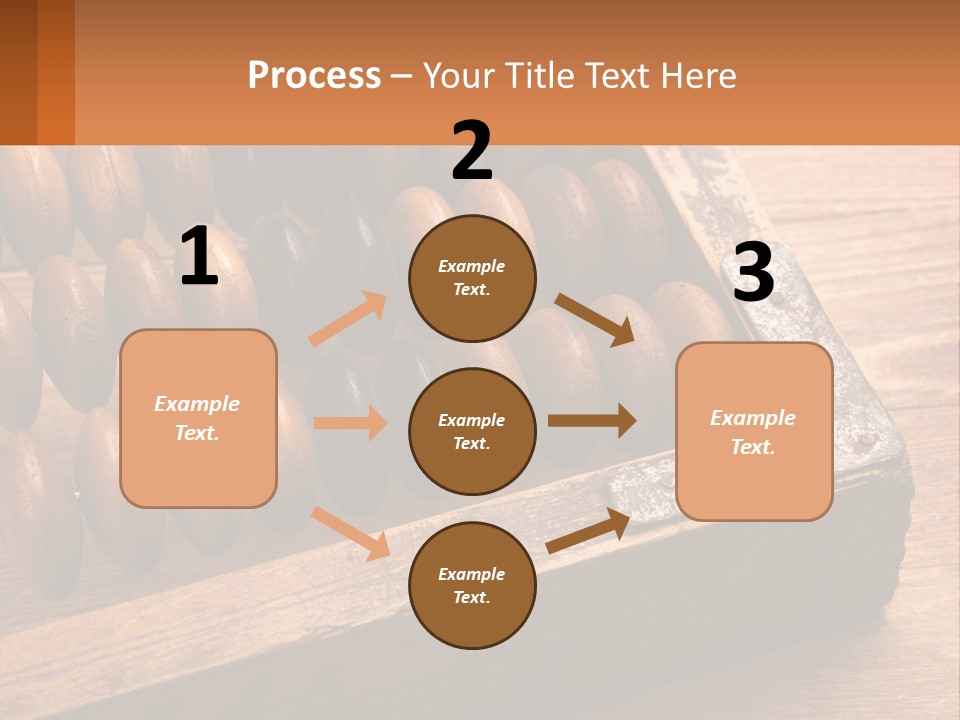 A Wooden Abacusk Sitting On Top Of A Wooden Table PowerPoint Template