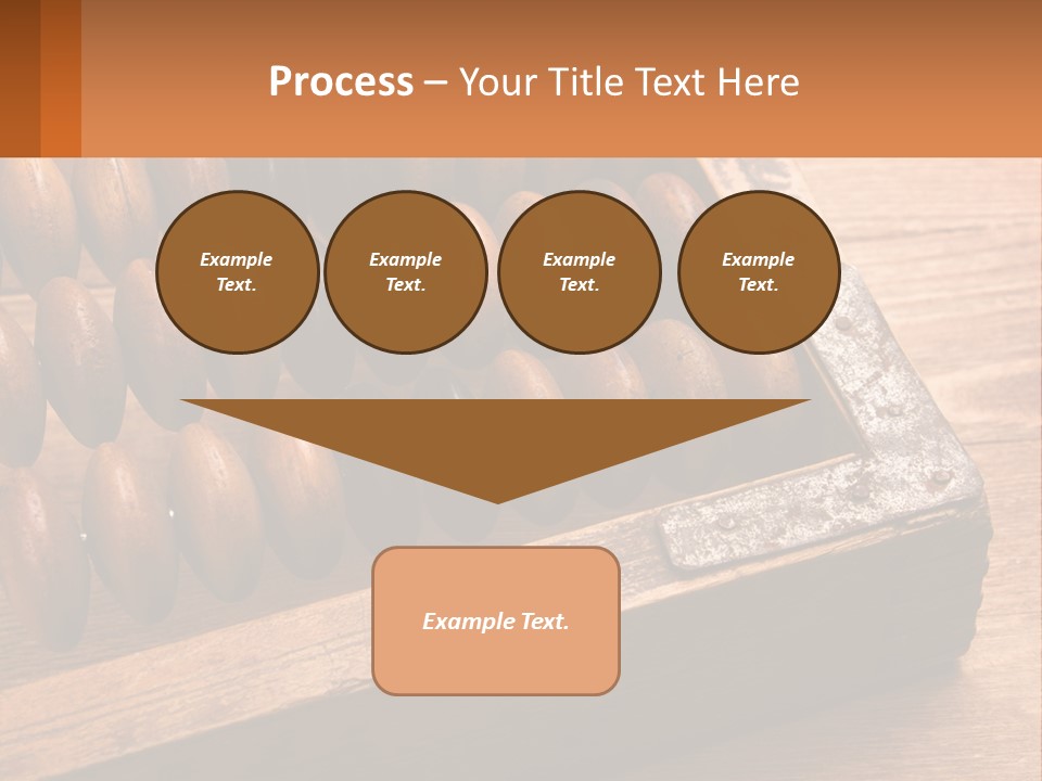 A Wooden Abacusk Sitting On Top Of A Wooden Table PowerPoint Template
