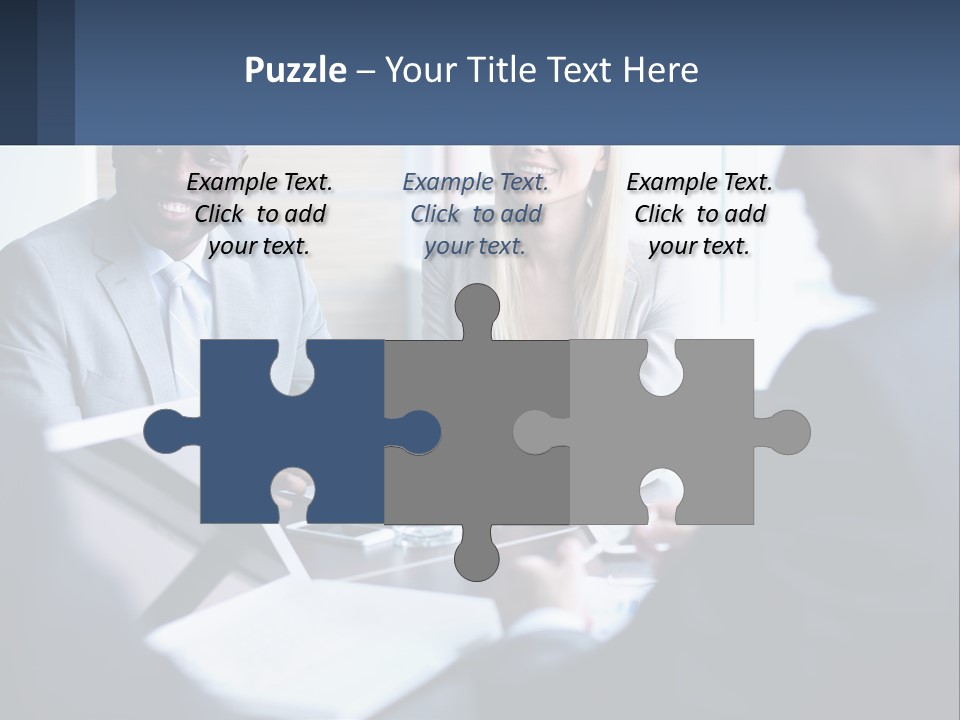 A Group Of People Sitting Around A Table PowerPoint Template