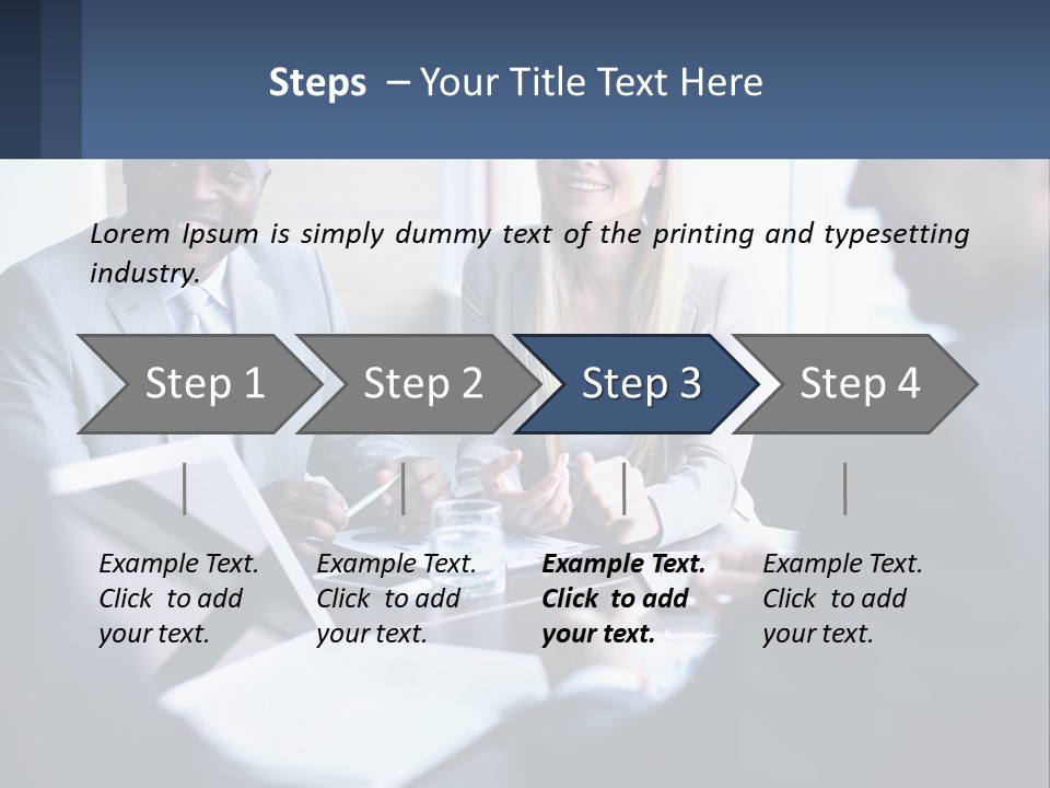 A Group Of People Sitting Around A Table PowerPoint Template