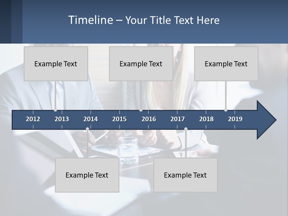A Group Of People Sitting Around A Table PowerPoint Template