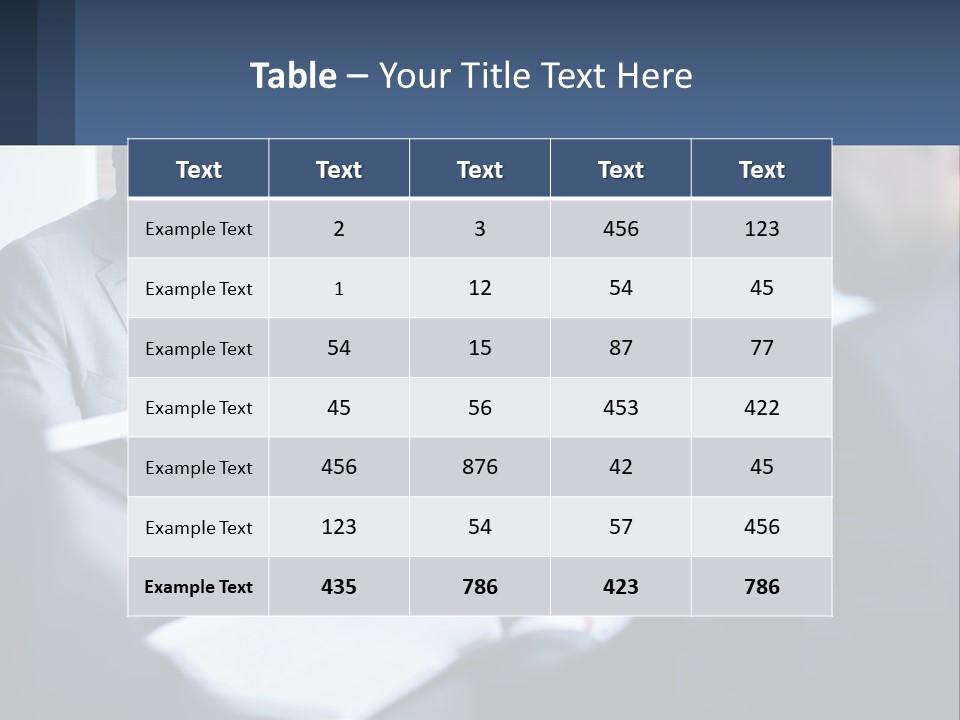 A Group Of People Sitting Around A Table PowerPoint Template