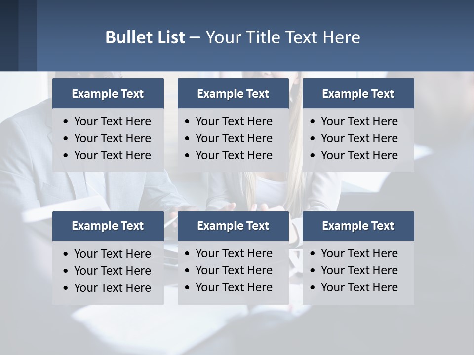 A Group Of People Sitting Around A Table PowerPoint Template