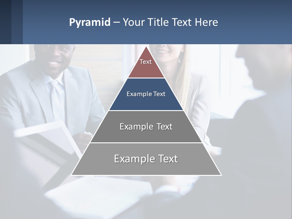 A Group Of People Sitting Around A Table PowerPoint Template