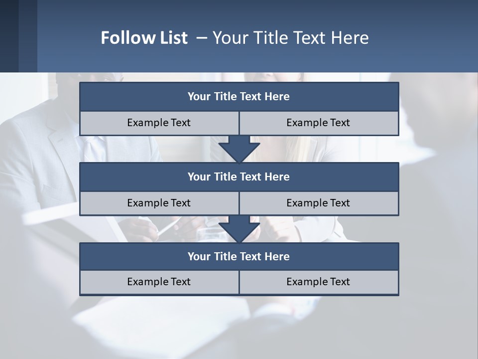 A Group Of People Sitting Around A Table PowerPoint Template