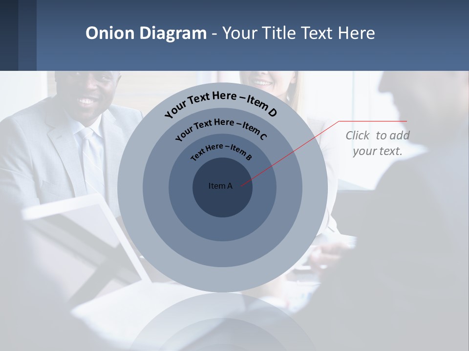 A Group Of People Sitting Around A Table PowerPoint Template