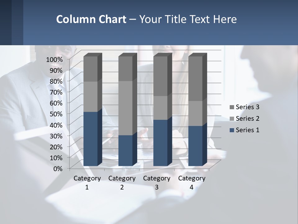 A Group Of People Sitting Around A Table PowerPoint Template