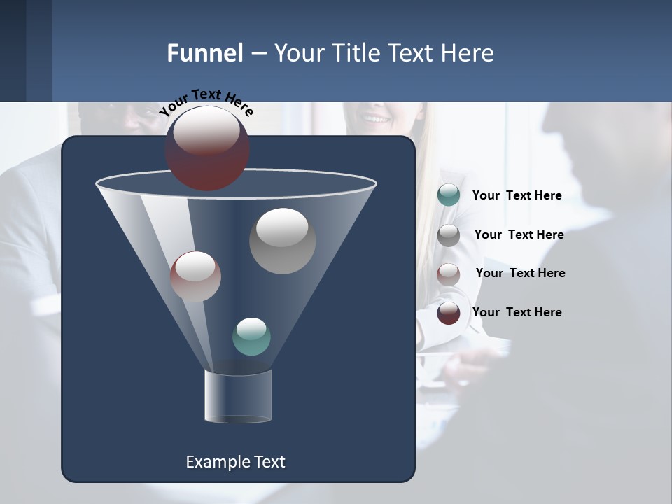 A Group Of People Sitting Around A Table PowerPoint Template