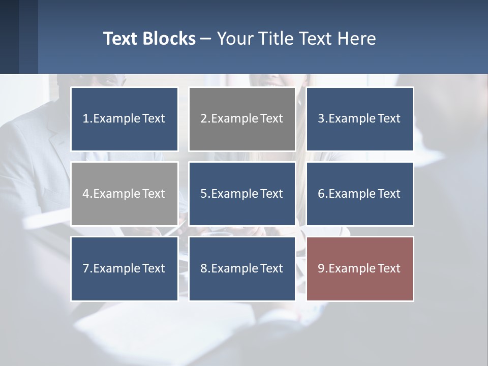 A Group Of People Sitting Around A Table PowerPoint Template