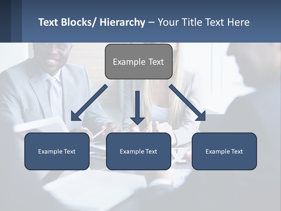 A Group Of People Sitting Around A Table PowerPoint Template