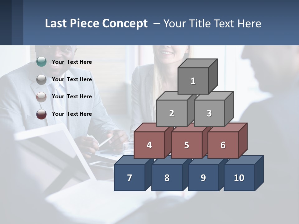 A Group Of People Sitting Around A Table PowerPoint Template