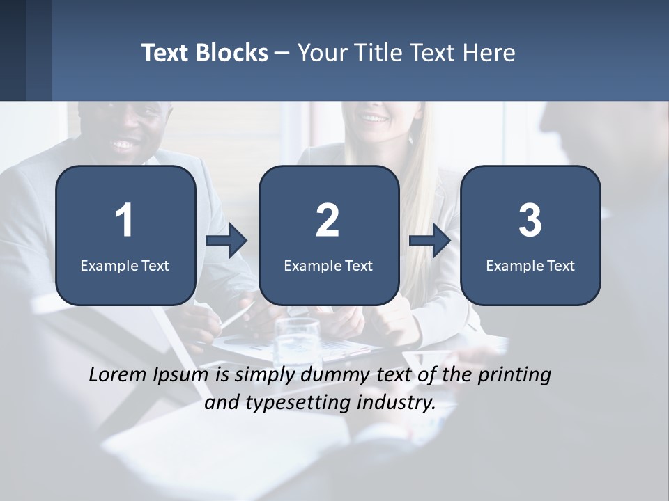 A Group Of People Sitting Around A Table PowerPoint Template