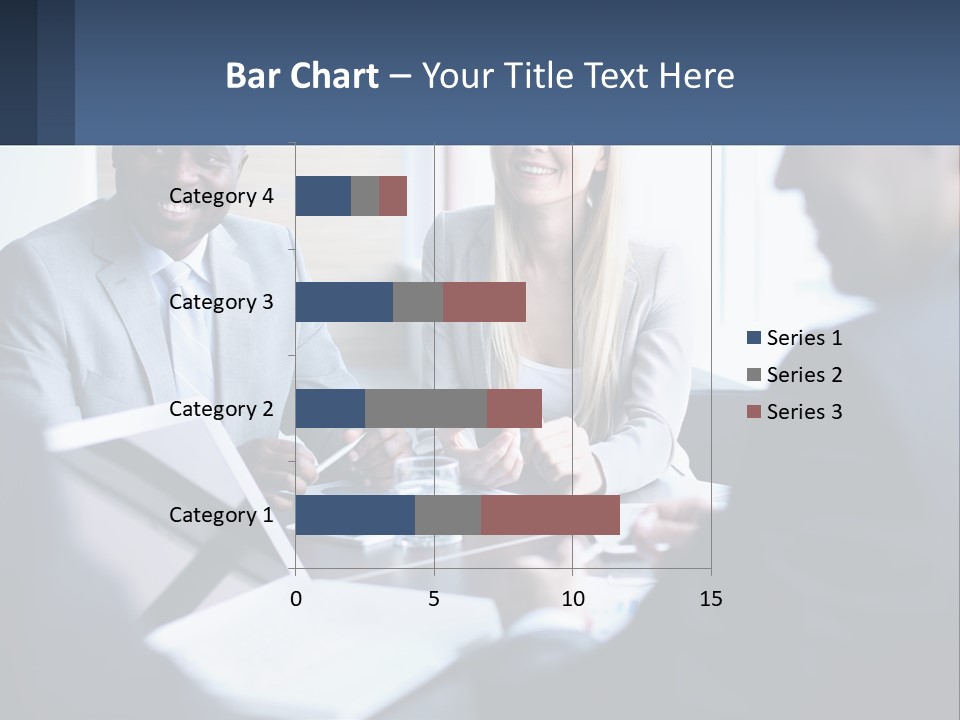 A Group Of People Sitting Around A Table PowerPoint Template