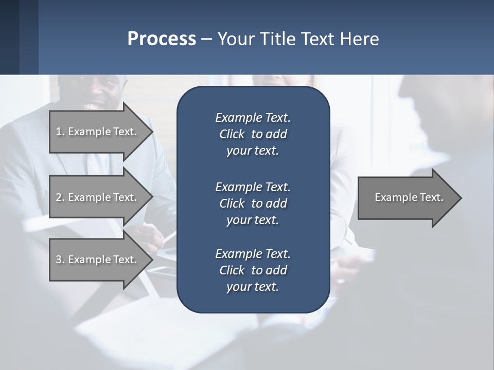 A Group Of People Sitting Around A Table PowerPoint Template