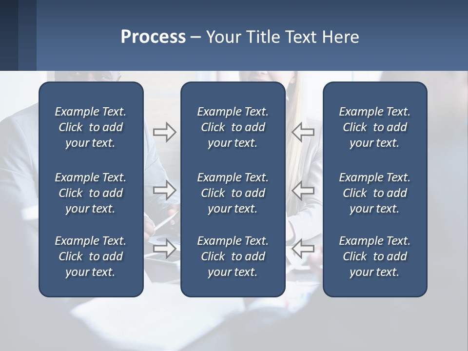 A Group Of People Sitting Around A Table PowerPoint Template