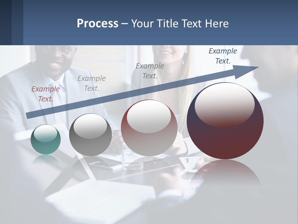 A Group Of People Sitting Around A Table PowerPoint Template