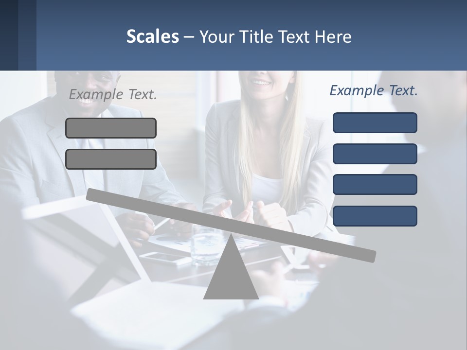 A Group Of People Sitting Around A Table PowerPoint Template