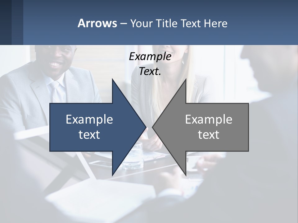 A Group Of People Sitting Around A Table PowerPoint Template