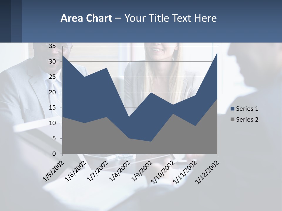 A Group Of People Sitting Around A Table PowerPoint Template