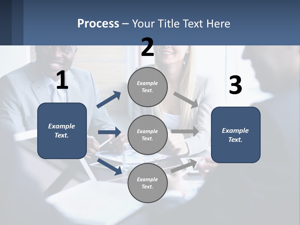 A Group Of People Sitting Around A Table PowerPoint Template
