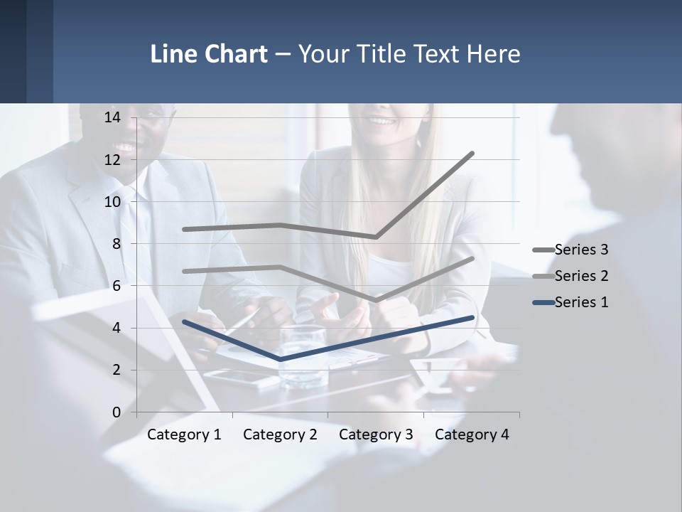 A Group Of People Sitting Around A Table PowerPoint Template