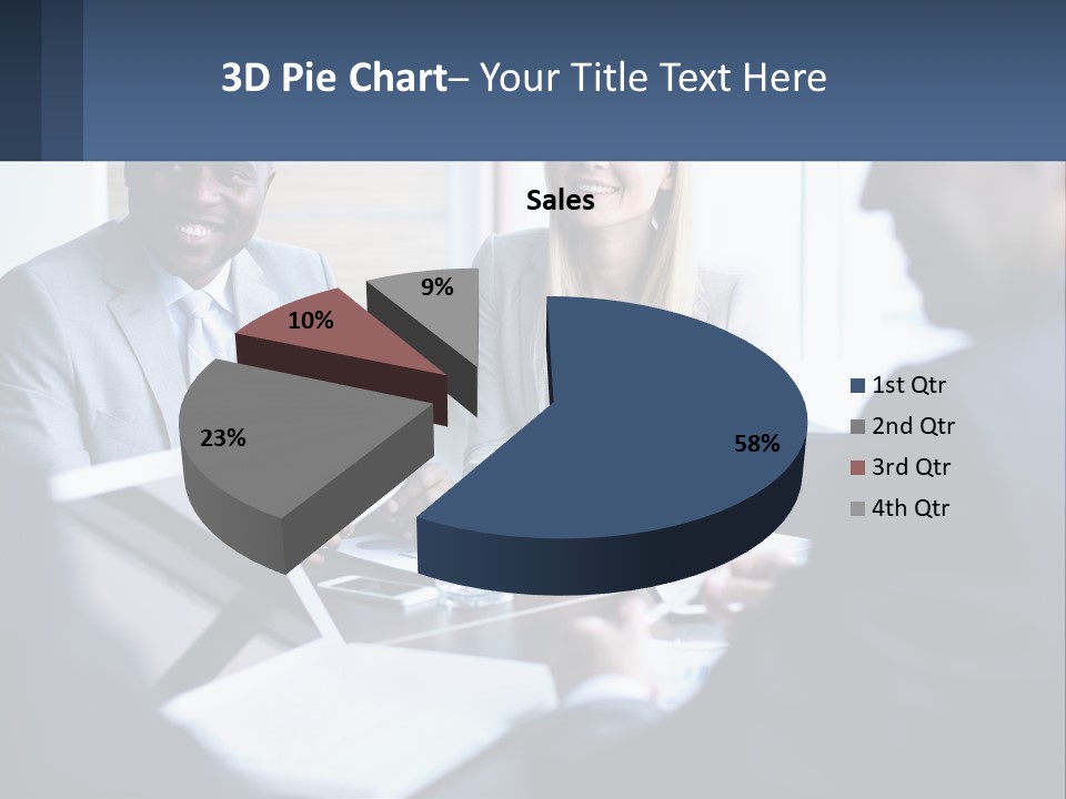 A Group Of People Sitting Around A Table PowerPoint Template