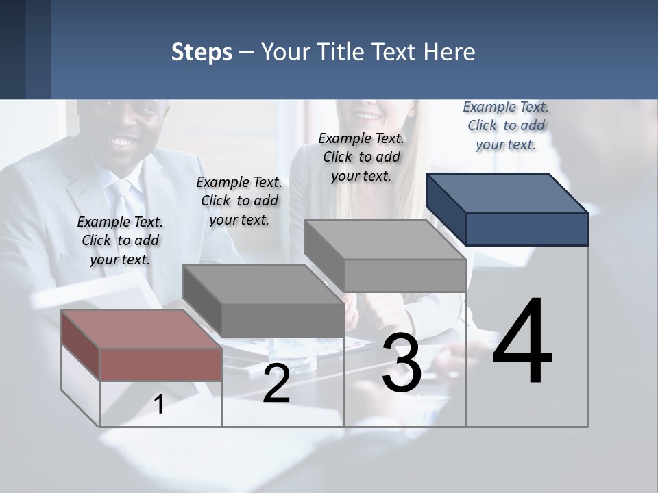 A Group Of People Sitting Around A Table PowerPoint Template