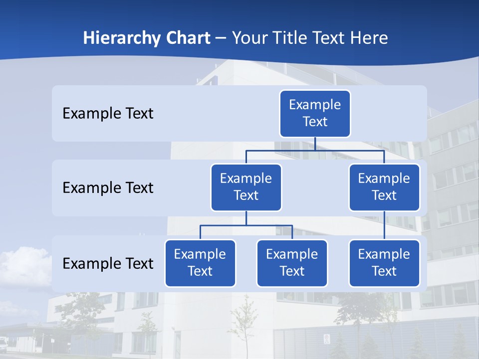 A White Building With A Blue Sky In The Background PowerPoint Template