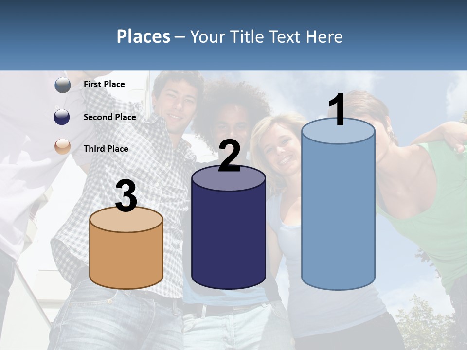 A Group Of People Standing Next To Each Other PowerPoint Template